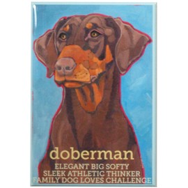 Doberman Fridge Magnet