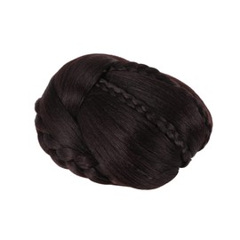 Beavorty Vintage Hair Bun Wig Bag Chignon Wig Extension Synthetic Fiber Elegant and Charming for Wedding Party Daily Life Random