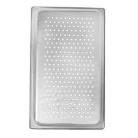 Chef's Supreme - 4" Full Size Stainless Perforated Steam Table Pan, Each
