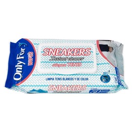 Only For Sneaker Wipes Instant Cleaner Dirt & Stain Remover White & Colored Sneakers 50ct