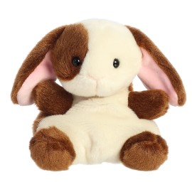 Aurora Clover Bunny Plush Toy 4.5 Inch Palm Size Soft Fluffy Lucky Charm