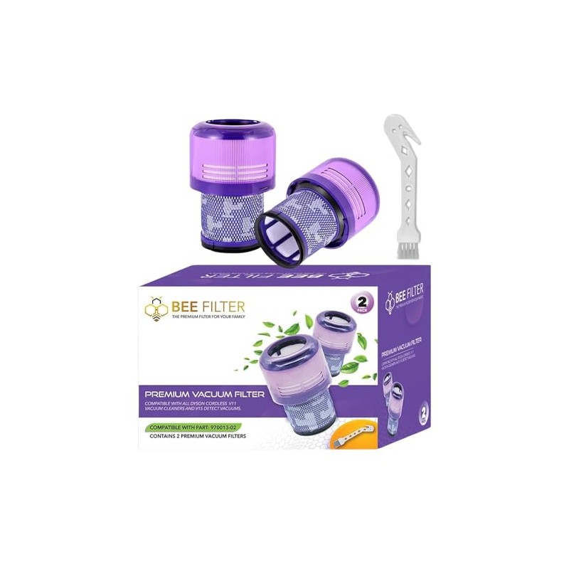Dyson V15 Filter, 2-Pack Premium True HEPA Replacement Filters Compatible