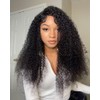 Afro Curly V Part Human Hair Wigs Glueless Wigs for