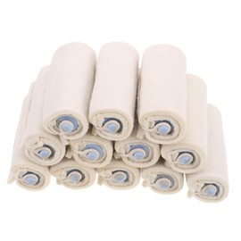 OHPHCALL Salon Quality Hairdressing Perm Rollers 12 Pack Cotton Curlers for Heat Resistant Styling