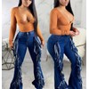 Bell Bottom Jeans for Women Ripped High Waisted Classic Flared