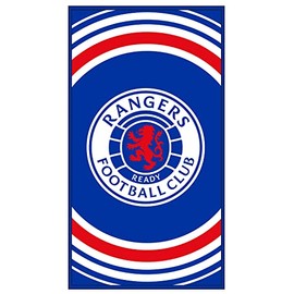 Premier Life RANGERS FC TOWEL PULSE - 55in x 28in - Football Gift, Cotton, Multicoloured, L