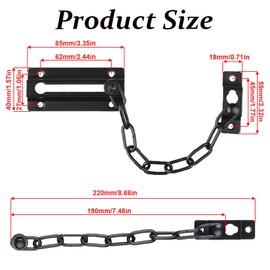 Steel Door Chain, Door Security Chain, Door Chain Lock, Security Chain for Home, Hotel, Window, Interior Doors