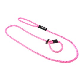 Mad Dog Products English Slip Dog Lead | 1/2 Inch x 4 Feet | Pink