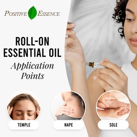 EaseAway Extra Strength Essential Oil Roll On, Essential Oil Blend for Head Relief, Relaxation, and Skincare, Leak-Proof Rollerball, Tension Relief Roll-on (10 mL)