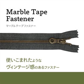YKK Waikakee 5MTGKB-60SH, Marble Tape Zipper, Double Opening, 23.6 inches (60 cm), W580 No