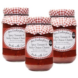 Generic Mrs Darlington's Spicy Tomato and Sticky Onion Chutney - 312g - Pack of 3