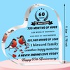 QMVMV 60th Anniversary Acrylic Plaque for Him and Her -