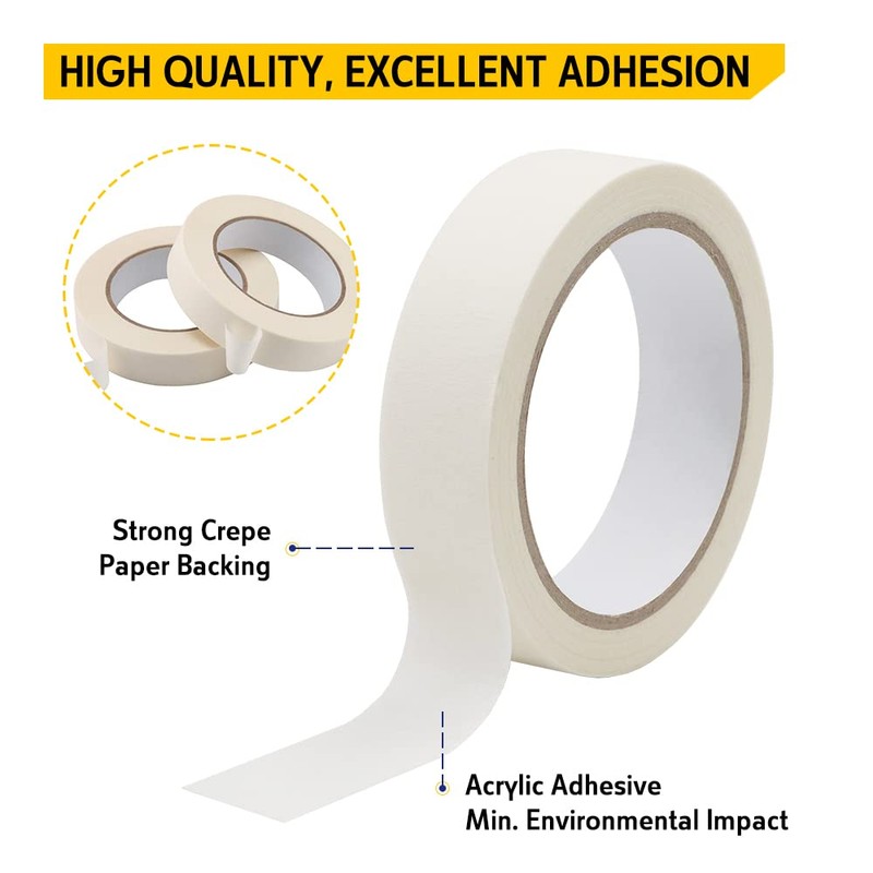 Contech BEIER 10 Pack Masking Tape General Purpose 19mmx25M(3/4" x82')