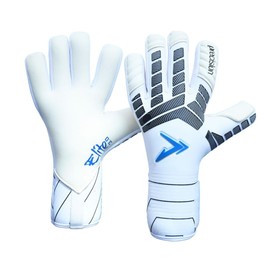 Precision Elite 3.0 Contact Goalkeeper Gloves, 4 mm Contact Latex Grip, Super Lite Negative Cut, Strapless or Strapped Fit, 6