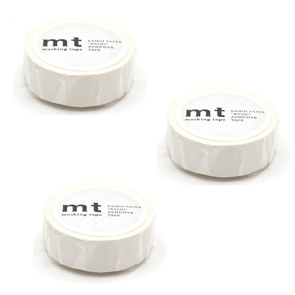 Kamoi Processing Paper Masking Tape Matte White MT01P208 [x3 pieces]