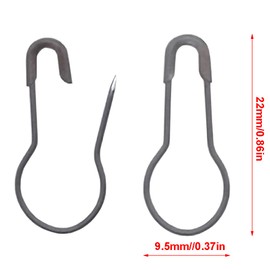 Yosawo 500 pcs Safety Pin Clothing Tag Pins Bulb Pin Metal Gourd Pin Calabash Pin for Hand Sewing DIY Crafts Home Accessories (Coffee)