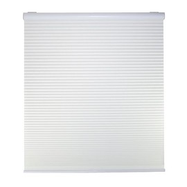 DEZ Furnishings QCWT214480 Cordless Light Filtering Cellular Shade, 21.5W x 48H Inches, White
