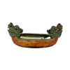 New 24" Asian Oriental Double Headed Green Dragon with Fire