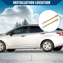 Hihaha Tire Valve Stem Air Inflation Extension Adapto/Outer for Car Motorcycle/Durable 3.94" / Brass Tone 2 Pcs