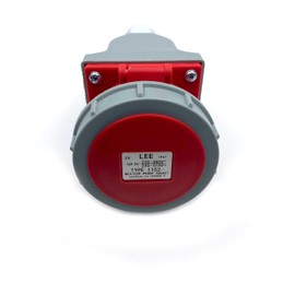 IEC 60309 Waterproof Industrial Connector Socket, 5Pin 16A 380V-415V 3P+E+N 6H IP67 Waterproof Female Connector Power Connecting Industrial Surface Mounted Socket for Aviation and Industry