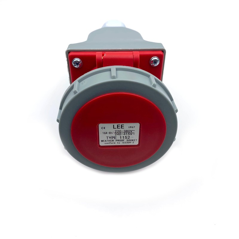 IEC 60309 Waterproof Industrial Connector Socket, 5Pin 16A 380V-415V 3P+E+N