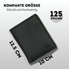 Manza Men's Leather Wallet with RFID Protection and Secret Compartment,