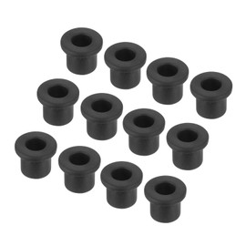 QUARKZMAN Pack of 20 Rubber Grommets, 10.5 mm Diameter x 7 mm ID x 12 mm H Cable Grommets T-shaped Rubber Sleeve Round Grommet for Cable Grommets Cable Grommets Cables Electric Conductor, Black