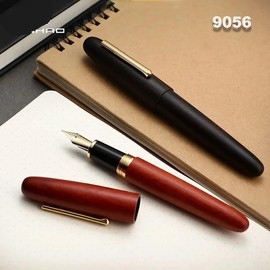 XMKT - Pluma estilogrfica de madera natural de 0.380.51.0 mm, punta extrafina de lujo, elegante, suministros de escritura escolar para oficina (06,...