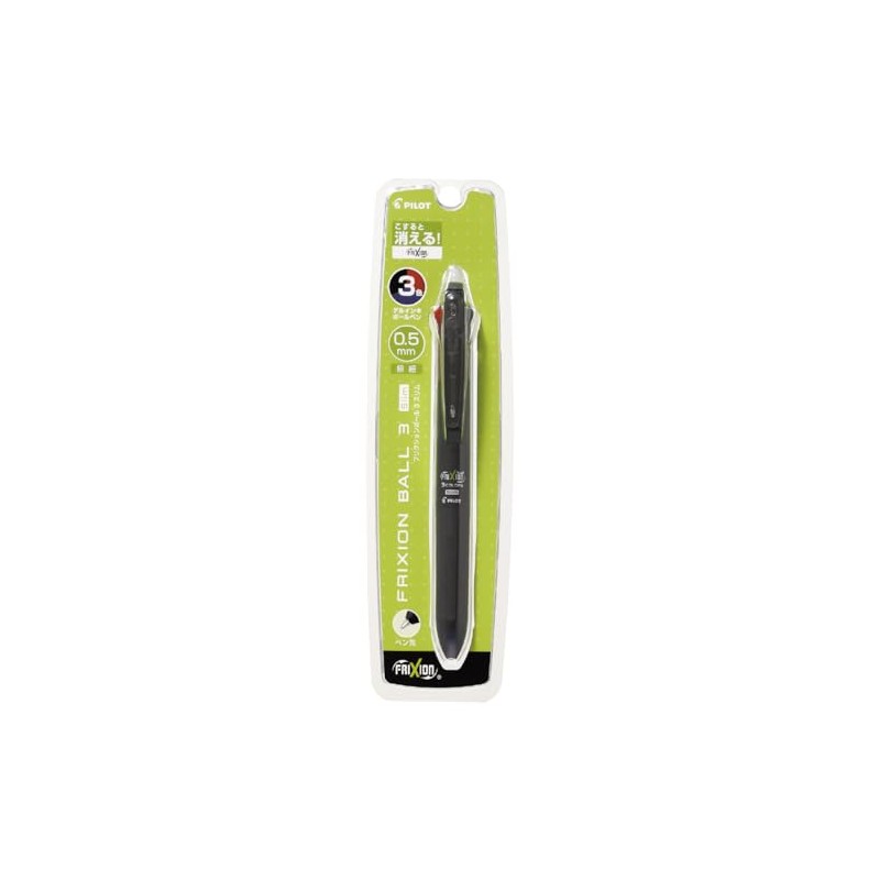 Pilot PLKFBS60EFB Frixion Ball 3 Slim 0.5mm Black Multicolor Ballpoint