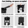 Collapsible Folding Wagon Cart, Large Capacity Outdoor Wagon Garden Cart