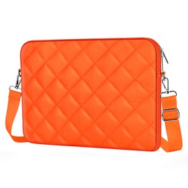Aatacas Puffy Quilted Laptop Sleeve with a Removable Shoulder Strap Compatible with MacBook Air/Pro, 13-13.3 inch Notebook, Compatible with MacBook Pro 14 inch M3 M2 M1 Chip 2023-2021
