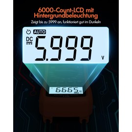 Crenova MS8233D Digital Multimeter Voltage Tester, Current Meter, Voltmeter, Meter Tester, NCV with 6000 Count LCD Display, Backlight