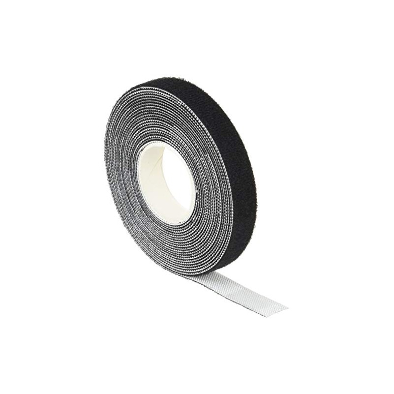 Trusco MKH1030BK Magic Band Fastening Tape, Black, 0.4 inches (10