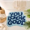 Urtlmaji You Look Good Bath Mat Blue Funny Bathroom Rugs