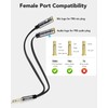 KINGTOP Headset Splitter, 3.5mm Headphone Mic Splitter Cable for Headset