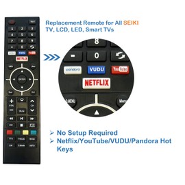 Universal Remote Control Replacement for All SEIKI LCD LED Smart TV