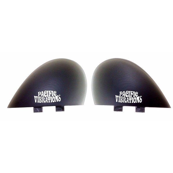 PACIFIC VIBRATIONS FCS Twin Mini Simmons Fins Half Moon Surfboard