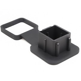 2 Inch 51mm Trailer Hitch Cover Rubber Trailer Hook Dust Plug Square Mouth Tow Receiver Tube Plug Traction Hook Cover
