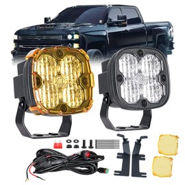 3 Inch LED Ditch Lights for 2015-2019 Silverado Sierra 2500HD 3500HD
