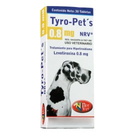 Suplemento Ty-ro Pets Nrv Xl 0.8mg, 30 Tabletas