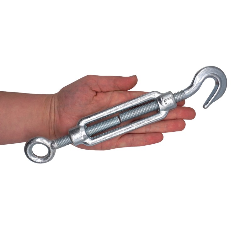 (Pack of 2) Turnbuckle Wire Tensioner M12 Adjustable Turnbuckles Hook