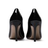 WAYDERNS Women's Black 3.5 Inch Patent Pointed Toe Stiletto High