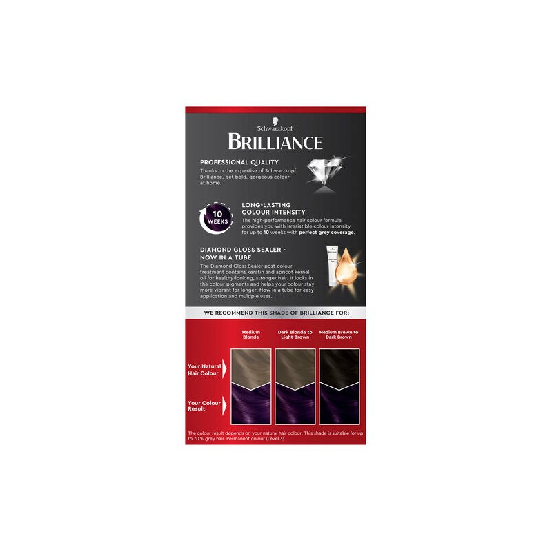 Schwarzkopf Brilliance Intense Permanent Colour Gem Collection 03 Dark Amethyst