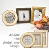 Tokyo Kankan Antique Mini Photo Frame Vertical Wall Hanging Round