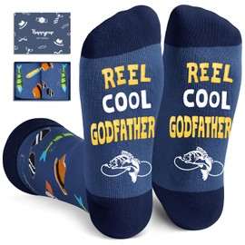 HAPPYPOP GodFather Gifts For Men Uncle - Godfather Gifts From Godchild Godson Goddaughter, Godfather Socks Men