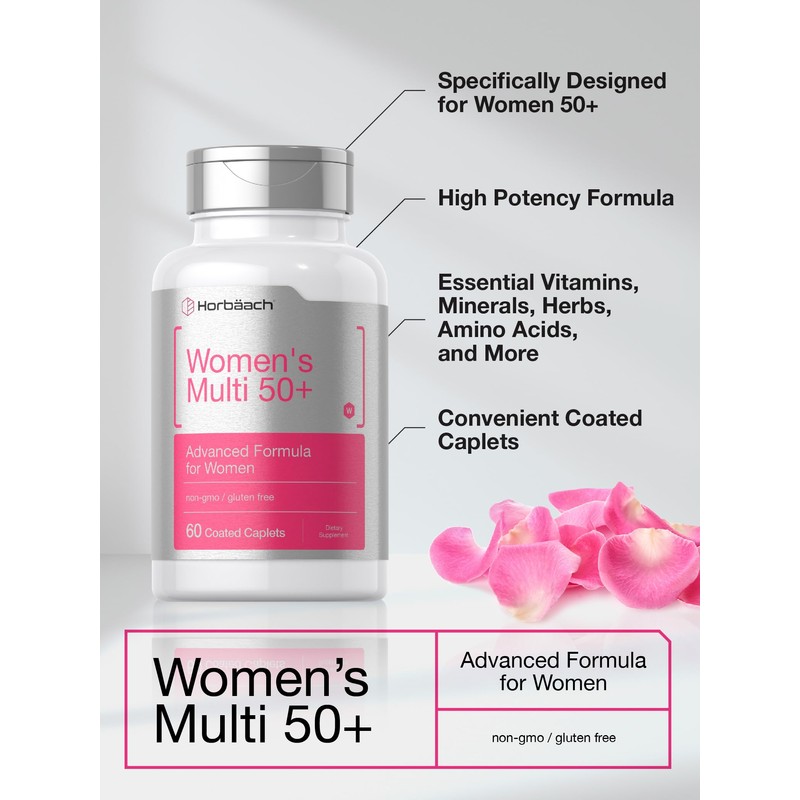 Horbäach Women's Multivitamin 50 Plus | 60 Coated Caplets |