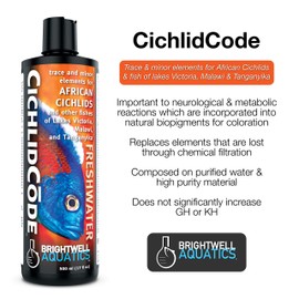Brightwell Aquatics CichlidCode - Trade and Minor Element Supplement for African Cichlids and Fish of Lakes Victoria, Malawi, and Tanganyika