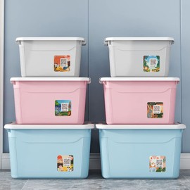 Etiquetas de código QR de animales para almacenamiento y organización, paquete de etiquetas de movimiento inteligente y seguimiento de códigos QR para inventario, aplicación sin necesidad de descargar