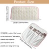 HHQQWZ Quilted Makeup Brush Bag Travel Cosmetic Bag for Women,