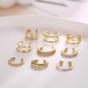 Finrezio 9Pcs Ear Cuff 14K Gold Cuff Earrings for Women